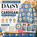 Daisy Granny Square Cardigan