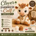 Clover the Farmhouse Calf Amigurumi Crochet Pattern